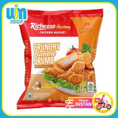 Richeese Factory Chicken Nugget Crunchy Bubble Crumb 250gr Naget Ayam