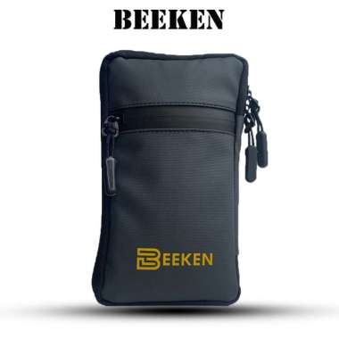 tas handphone mini - Hanging wallet hp - tas selempang pria - - Abu-abu Abu-abu