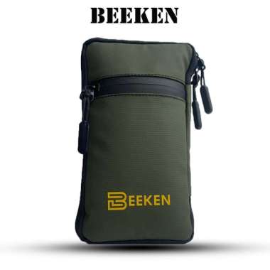 tas handphone mini - Hanging wallet hp - tas selempang pria - - Abu-abu army