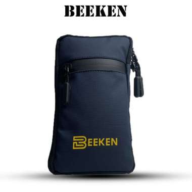 tas handphone mini - Hanging wallet hp - tas selempang pria - - Abu-abu navy