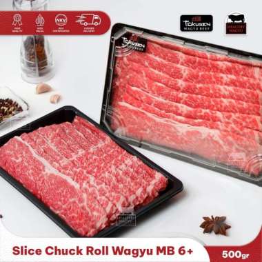 Tokusen Slice Chuck Roll Wagyu MB 6+ Premium Shabu Beef