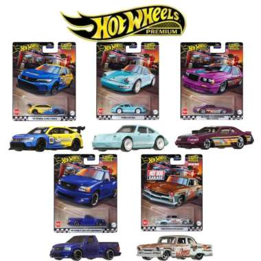 Hot Wheels Premium Boulevard Set 5 Pcs Civic Spoon Porsche Plymouth
