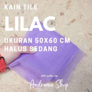 Kain Tile POTONGAN 50X62CM Lilac
