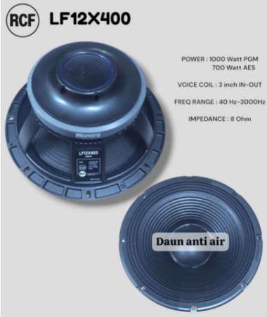 SPEAKER KOMPONEN RCF LF12X400 LF 12X400 12 INCH HIGH MID LOW GRADE A