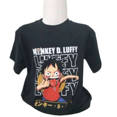 Kaos Anak Monkey D Luffy Hitam XL