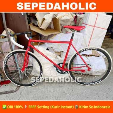 Sepeda Fixie Fullbike 700C Doltrap Merah