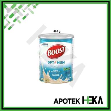 Boost Optimum Kaleng 400 g - Susu Bubuk Whey Protein Lansia