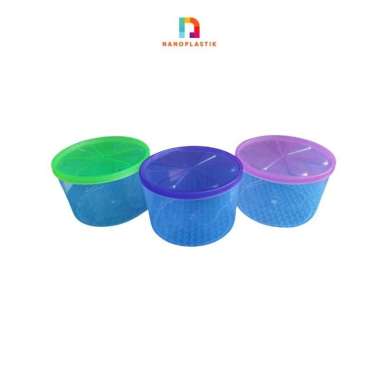 TOPLES NASTAR 1 KG WARNA WARNI TEMPAT WADAH KUE KERING LEBARAN IMLEK Pink