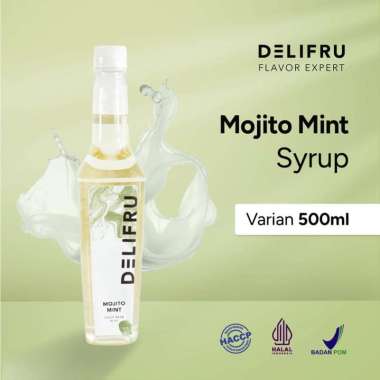 Delifru Syrup Mojito Mint - Sirup Daun Mint 500 ml
