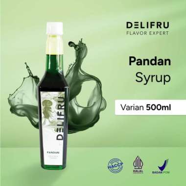 Delifru Syrup Pandan - Sirup Pandan 500 ml