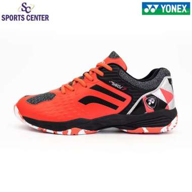 New Sepatu Badminton Yonex Akayu Super 7 Neon Coral / Black / Silver 40