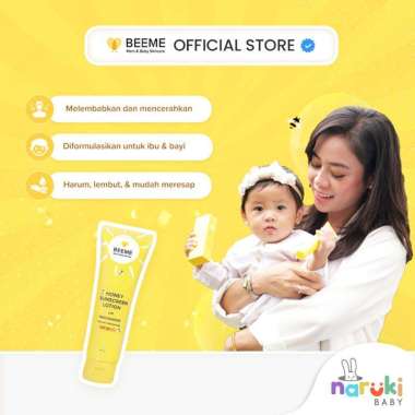 Beeme Honey Sunscreen Lotion with Niacinamide SPF 50+++ 25gr Skin Care Bayi