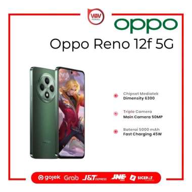 Hp Oppo Reno 12F Ram 12GB Internal 256GB Garansi Resmi Green