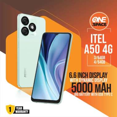 iTel A50 3/64GB RAM 3 ROM 64 GB 3GB 64GB HP Android Black