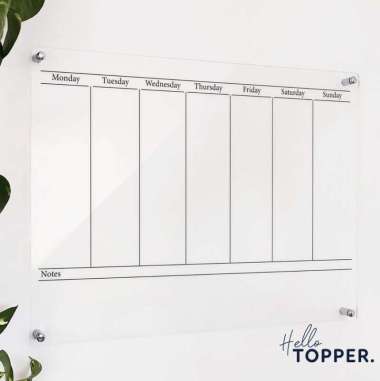Papan Akrilik Planner| Wall Planner | Schedule Board |Papan Akrilik 60x84