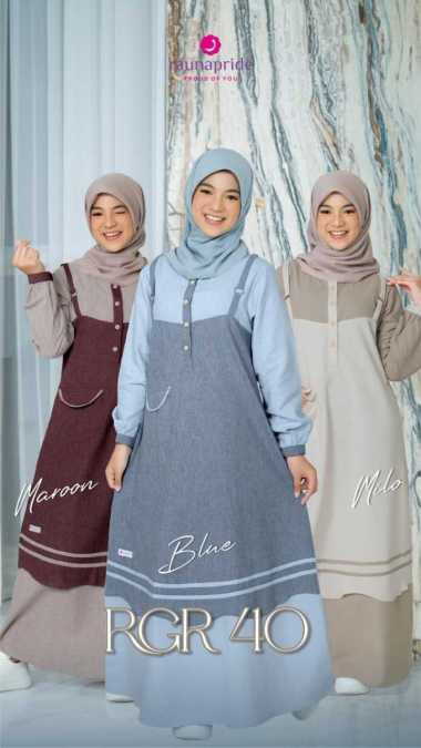 Gamis Remaja Rauna RGR 40 10 Blue