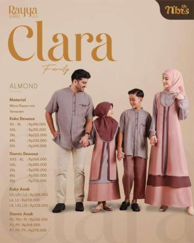SARIMBIT NIBRAS TERBARU 2024 CLARA ALMOND KOKO L