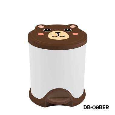 Rovega Tempat Sampah Pedal Injak Tong Sampah Plastik Tertutup Lily Dustbin Soft Close DB 09 & 11 BER