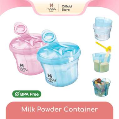 Huggy Baby MS003 Milk Powder Dispenser | Tempat Susu Makanan Anak Biru