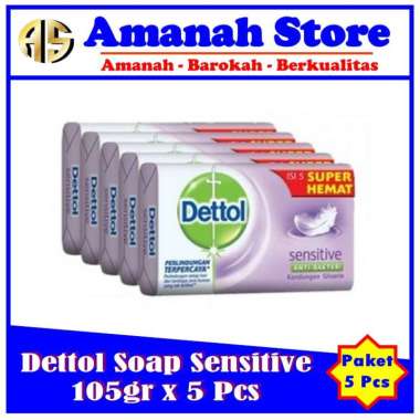 Promo Harga Dettol Bar Soap Sensitive 105 gr - Blibli