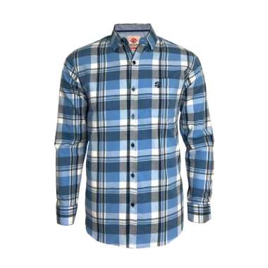 Redcliff Kemeja Pria Kotak - Kotak Panjang Biru 6BK304102 L