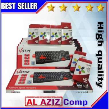 Paket Mous Keyboard Votre Kabel Usb Keyboard Only