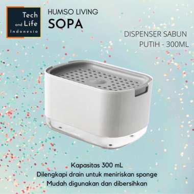 Dispenser Tempat Sabun Sponge Cuci Piring Dapur HUMSO SOPA Kitchen Organizer