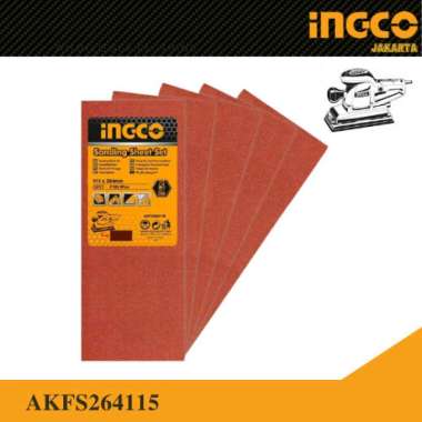5Pcs Finishing Sander Sheet 115×264mm INGCO AKFS264115 Kertas Amplas Sander Petak Kotak Persegi
