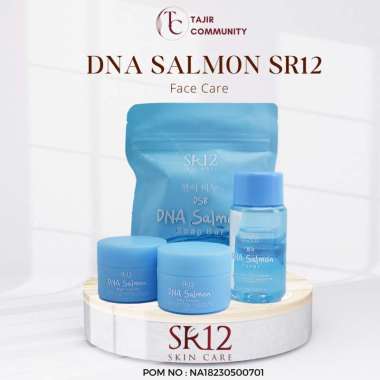 Sr12 Paket DNA Salmon Lengkap Sabun DNA Salmon Toner DNA Salmon krim Siang dan Malam DNA Salmon BPOM