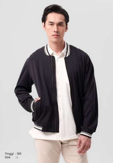 MANZONE - Jacket Pria Trev Comfort Fit - Black Black M