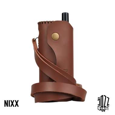 Premium Leather Case SLeeve NIXX Filter Kulit SIntetis Free Lanyard Merah