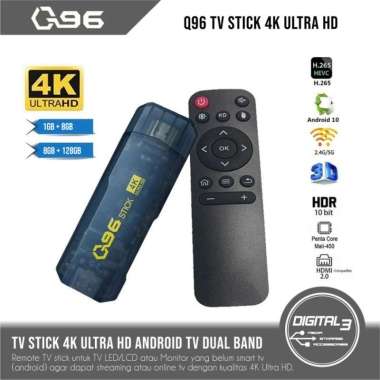 Q96 TV Stick 4K Ultra HD Android Smart TV Dongle Dual Band 5G 8GB+256GB