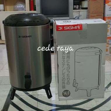 water jug / dispenser thermos air panas sigma 14 ltr