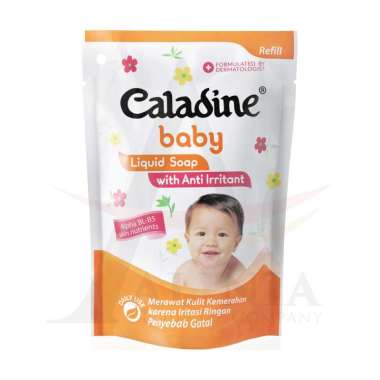 Caladine Baby Sabun Bayi Cair Refill Anti Iritasi untuk Sehari-hari (Pouch 210ml)
