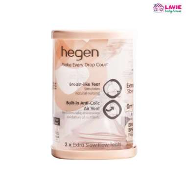 HEGEN Teat Flow 2-pack All size/Nipple botol bayi 6m+ y