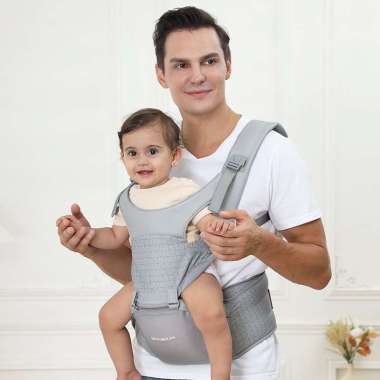 MOOIMOM Lightweight Hipseat Carrier | Gendongan Bayi CLASSIC GREY