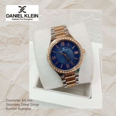 Daniel Klein Premium DKL1204-7 Rosegold Stainless Steel Bracelet Jam Tangan Wanita [Original]