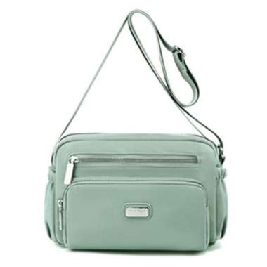 Chibao - Tas CHIBAO 5903 original tas selempang wanita kanvas waterpro - Hitam mint