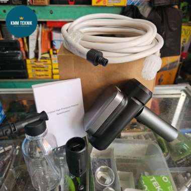 CORDLESS PRESSURE WASHER ELF12 ALAT CUCI MOBIL BATERAI 15 BAR 4AH USB