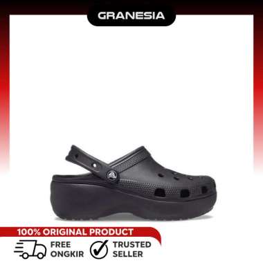 Crocs Women's Classic Platform Clog 206750001 | Sendal Sepatu Wanita 37.5