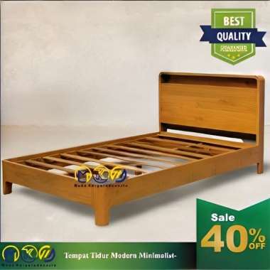 Tempat tidur minimalis kayu jati dipan dewasa dipan anak minimalis 180x200