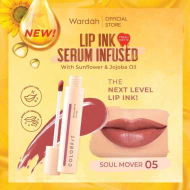 BARU! WARDAH Colorfit Lip Ink Serum Infused/Colorfit Fresh Matte Lip Ink Go Getter 05 Soul Mover