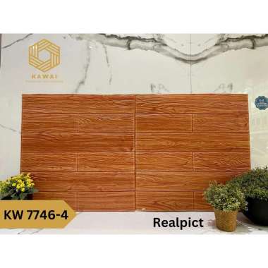 Kawaii Wallpaper - Wallpaper Dinding 3D Motif Kayu / wallpaper 3D Foam 70cm x 70cm tebal 4mm High Qu