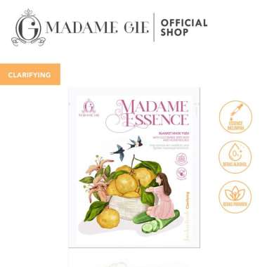 MADAME GIE Madam Essence Blanket Mask - Madam gie sheet mask ( Masker Wajah) YUZU