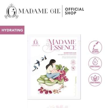 MADAME GIE Madam Essence Blanket Mask - Madam gie sheet mask ( Masker Wajah) Aloe