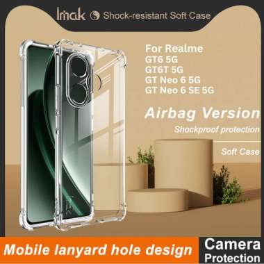 Case Realme GT6 GT 6 5G IMAK Shockproof AirBags Casing Transparant