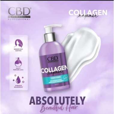 CBD COLLAGEN REPAIR Shampoo,Conditioner,Hair Mask CBD Professional Collagen Repair Series -Perawatan