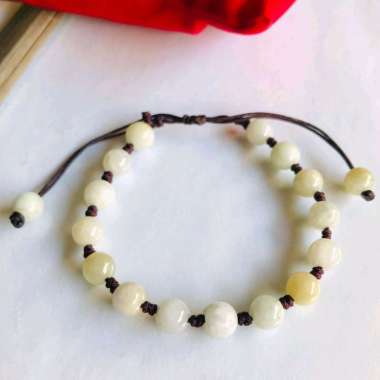 Gelang Bracelet Tali Batu Giok Jade