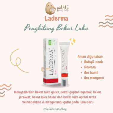 Laderma - Krim Penghilang Bekas Luka / Bekas Gigitan Nyamuk / Bekas Operasi 1 pcs