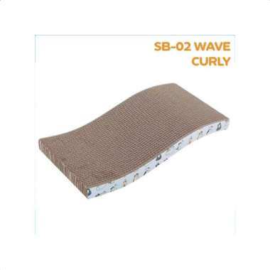 Goto Claws Papan Garukan Kucing Scratch Board Cakaran Hewan Peliharaan SB02 CURLY WAVE